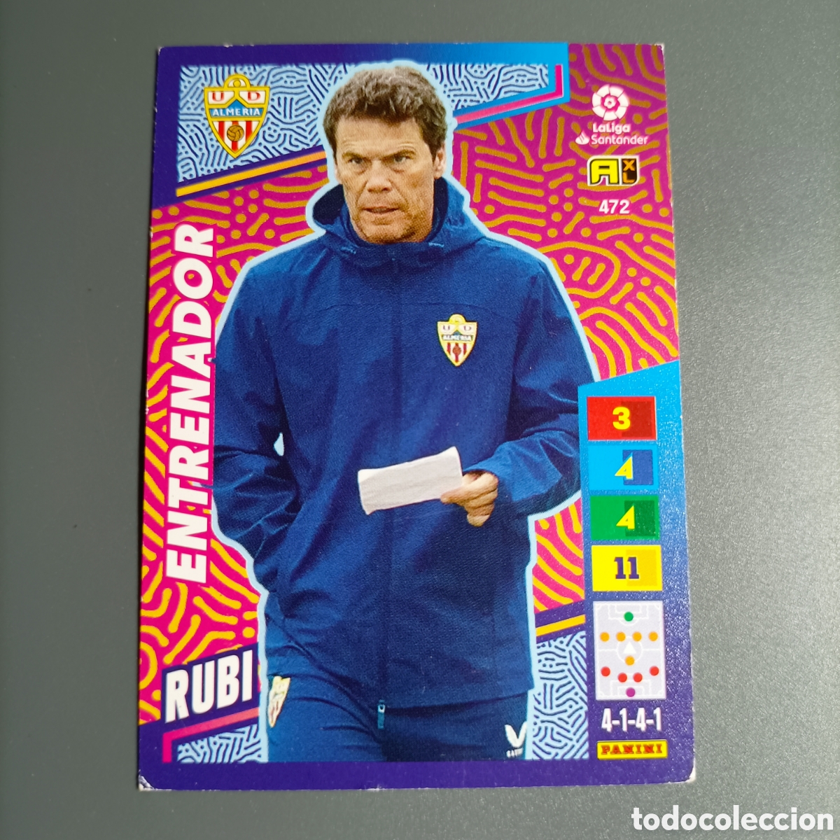 Cromos de F&uacute;tbol: ADRENALYN. LIGA 2022-2023 (ALMER&Iacute;A) №472 RUBI