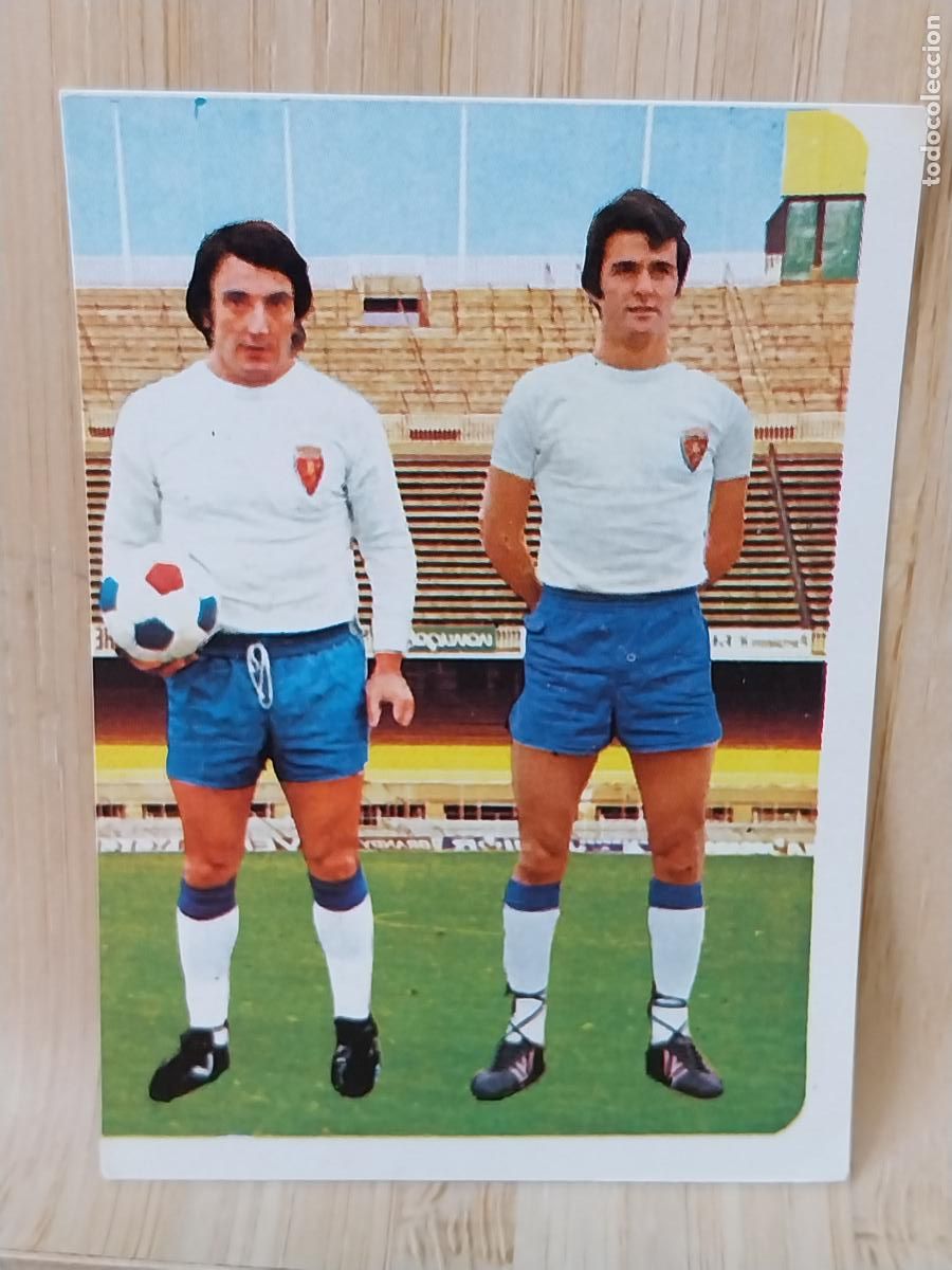 Cromos de F&uacute;tbol: G CASTANY *-*-* RUBIAL REAL ZARAGOZA # 140 LIGA 1975 75 76 ED RUIROMER CROMO SIN PEGAR NUNCA