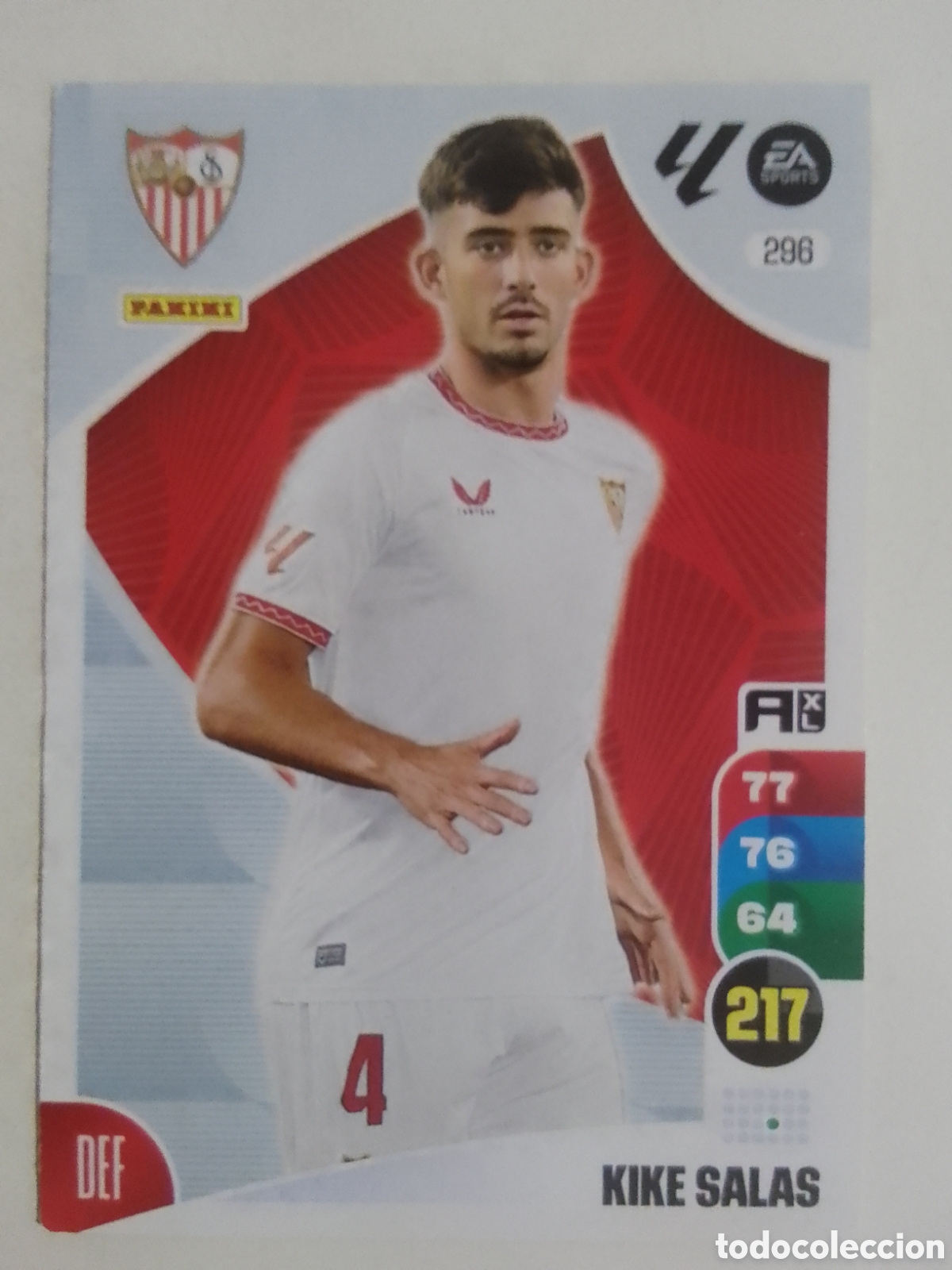 Cromos de F&uacute;tbol: Adrenalyn XL 2024-25 n&deg; 296 Kike Salas &bull; Sevilla.