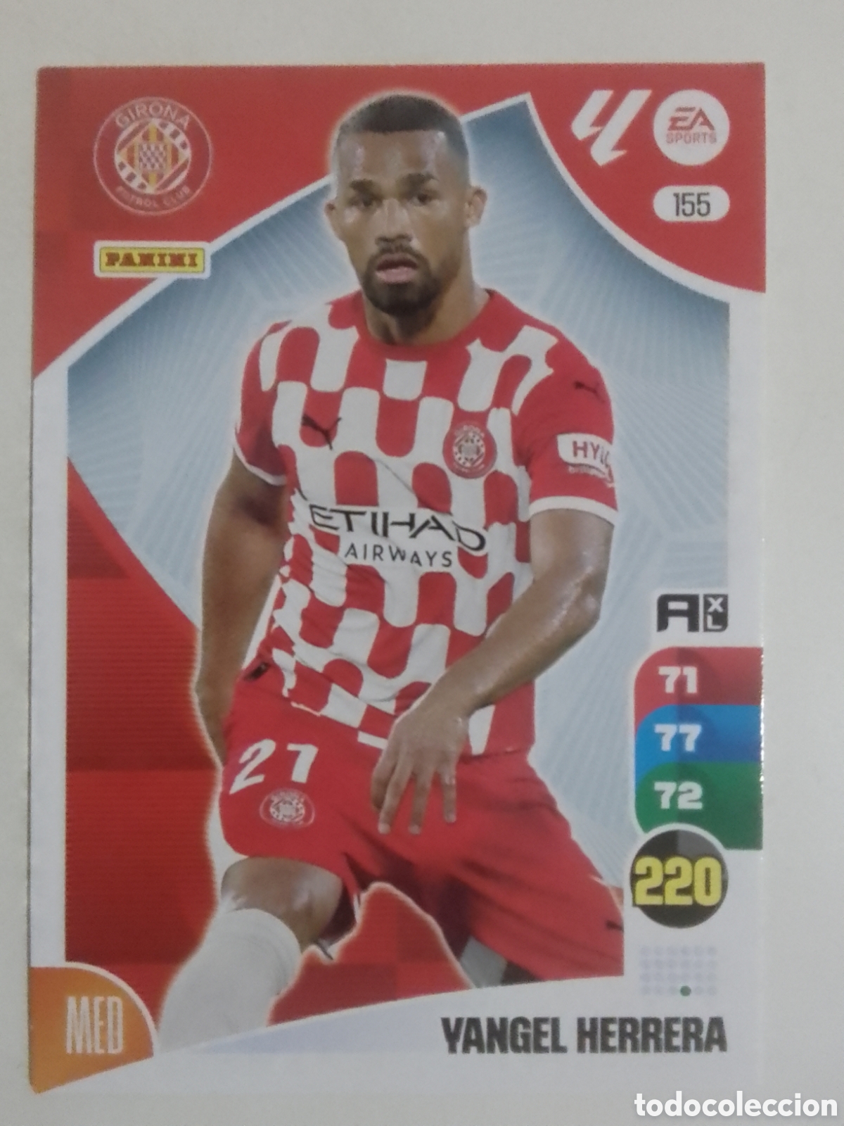 Cromos de F&uacute;tbol: Adrenalyn XL 2024-25 n&deg; 155 Yangel Herrera &bull; Girona.