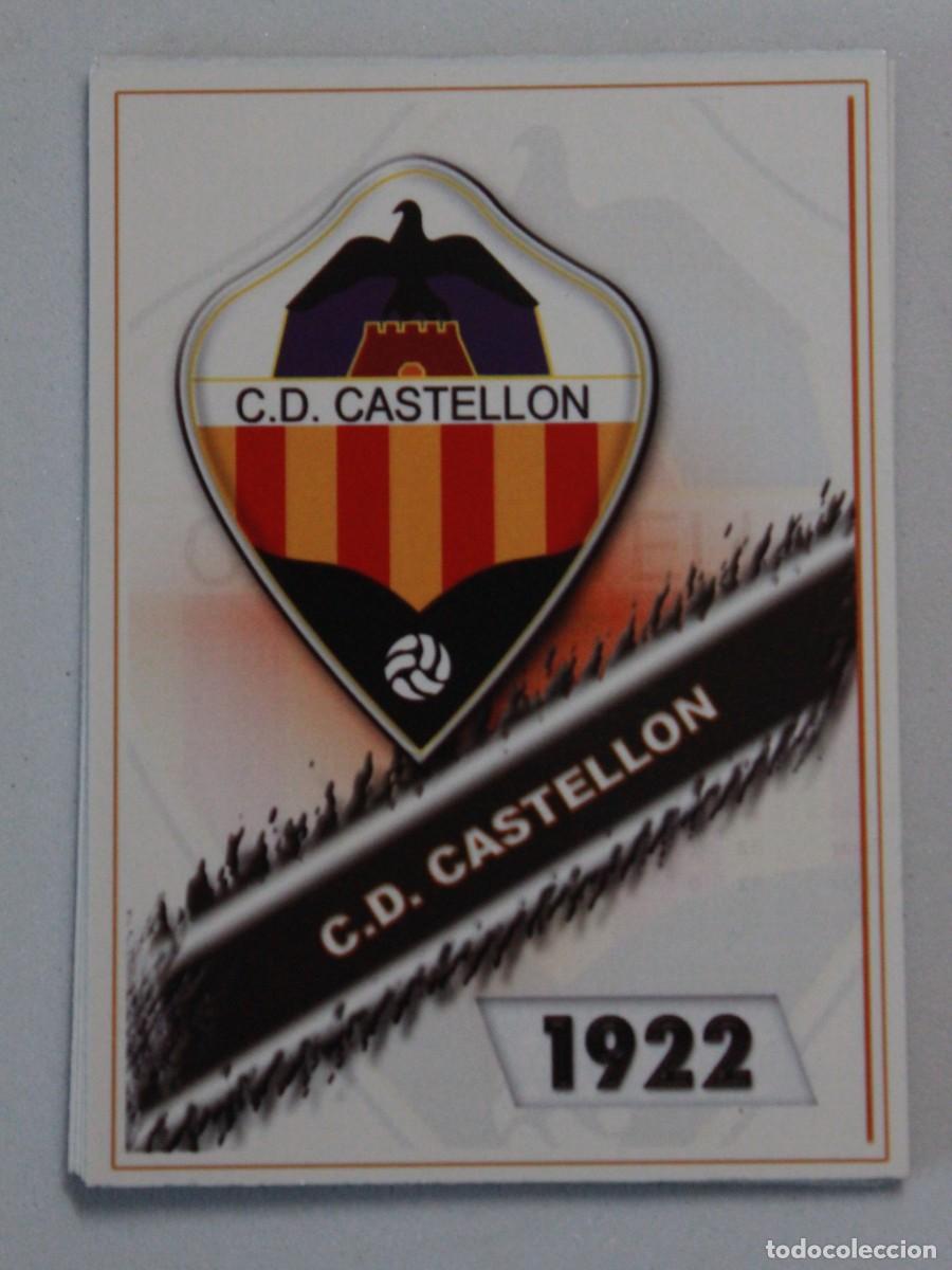 Cromos de F&uacute;tbol: Escudo CD Castell&oacute;n 1922 Fichas Liga Platinum 2008 Mundicromo Sport
