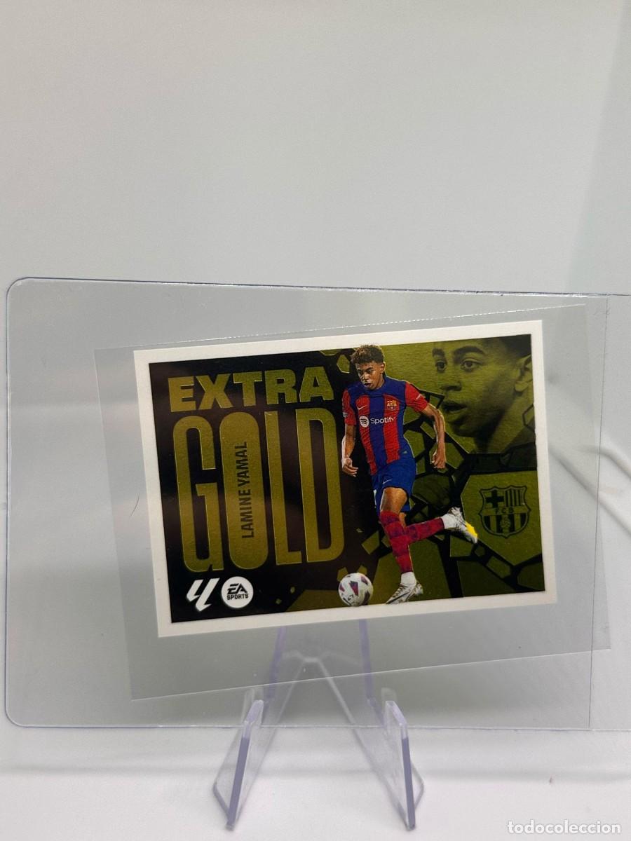 Cromos de F&uacute;tbol: Lamine Yamal FC Barcelona Panini Liga Este Extra Gold 2024 25