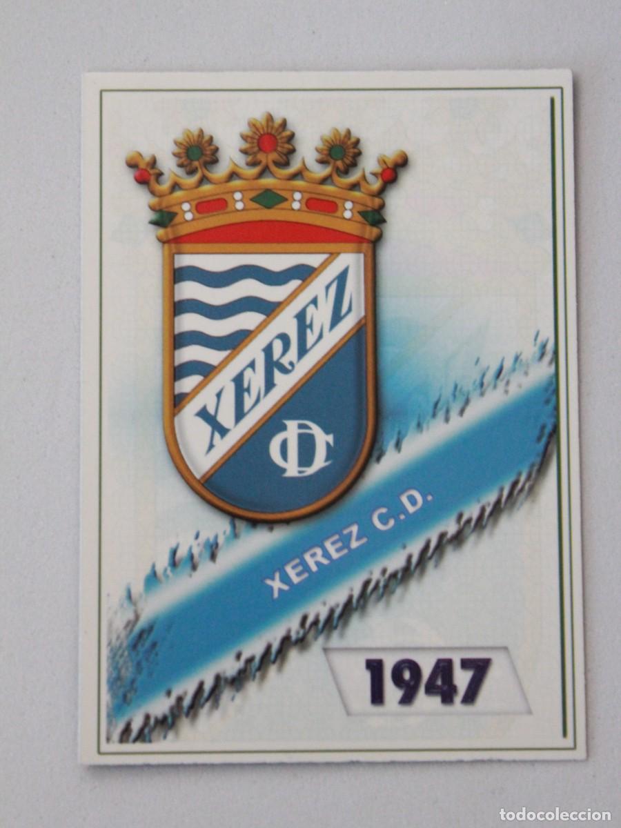 Cromos de F&uacute;tbol: Escudo Xerez CD 1947 Fichas Liga Platinum 2008 Mundicromo Sport