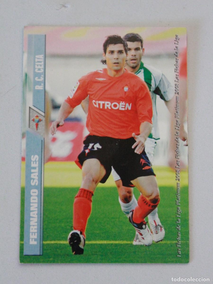 Cromos de F&uacute;tbol: Fernando Sales RC Celta Fichas Liga Platinum 2008 Mundicromo Sport
