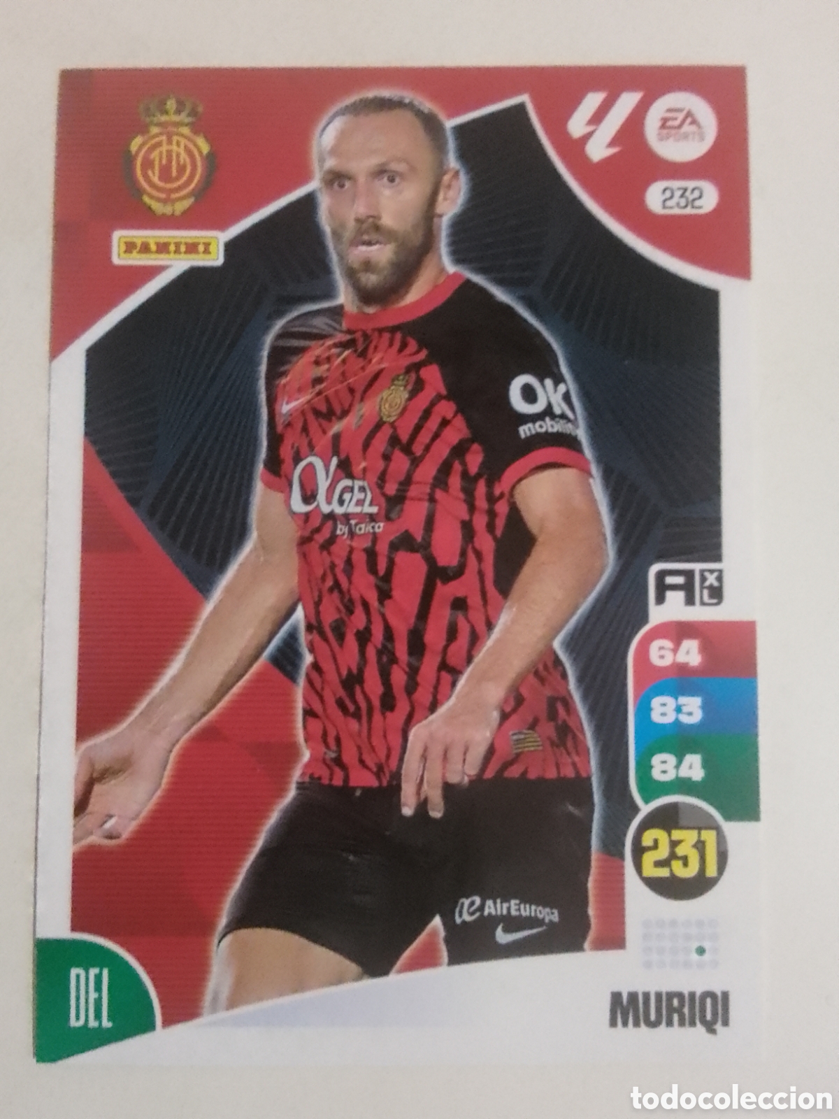 Football Stickers: Adrenalyn XL 2024-25 n&deg; 232 Muriqi &bull; Mallorca.