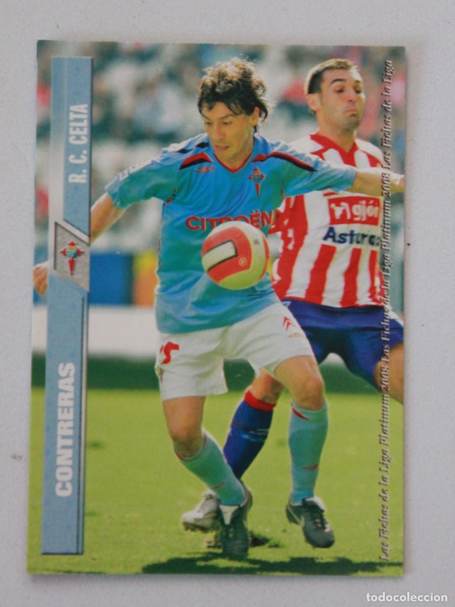 Football Stickers: Contreras RC Celta Fichas Liga Platinum 2008 Mundicromo Sport