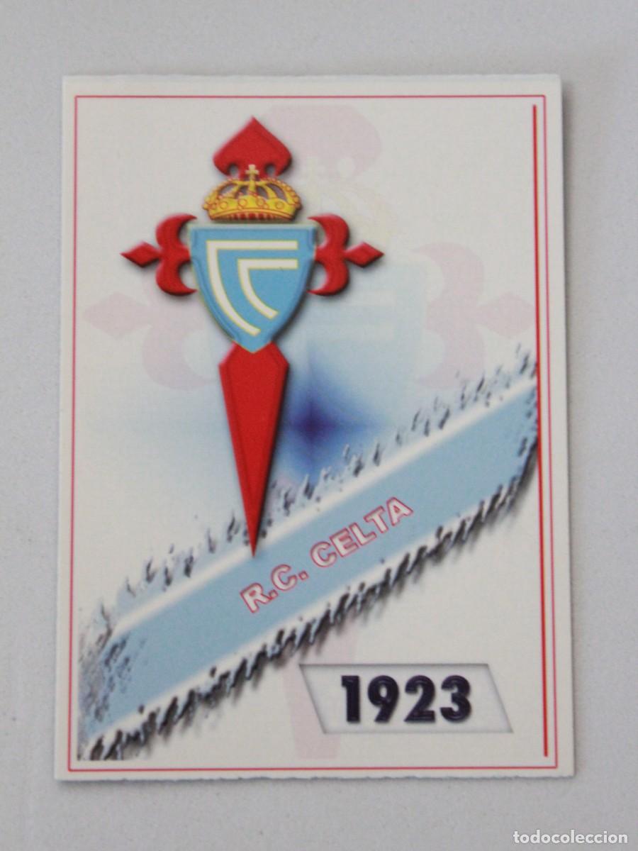 Football Stickers: Escudo RC Celta de Vigo 1923 Fichas Liga Platinum 2008 Mundicromo Sport