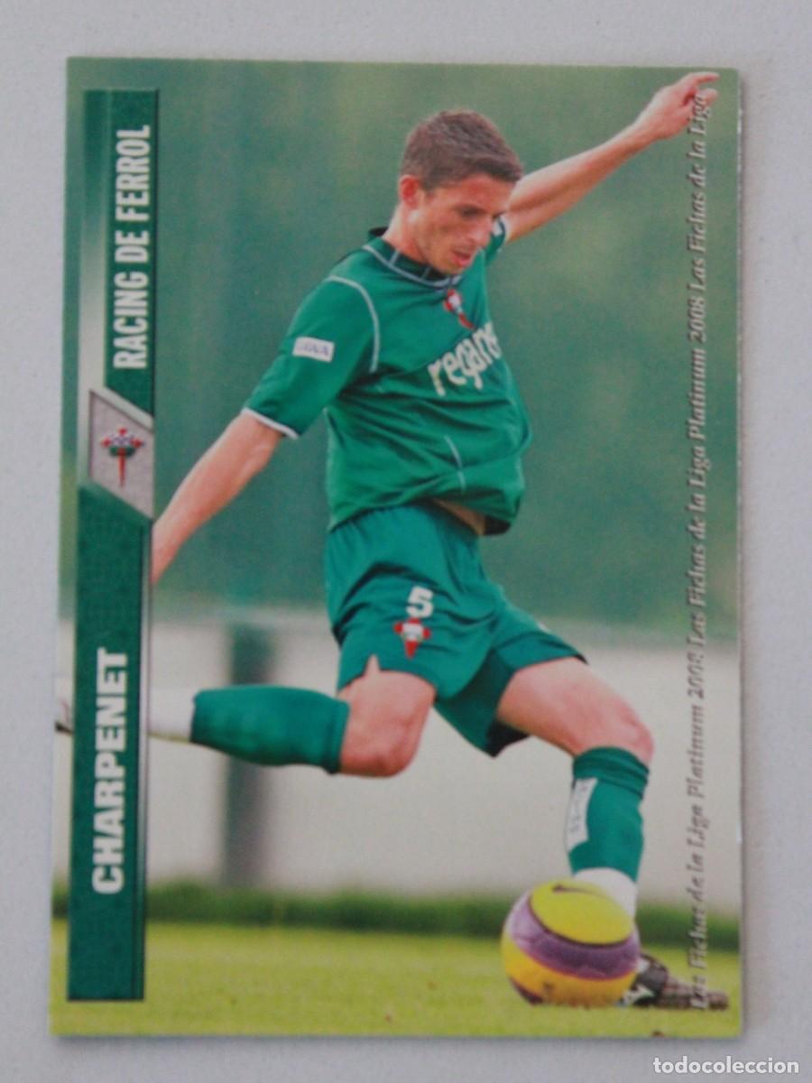 Cromos de F&uacute;tbol: Charpenet Racing de Ferrol Fichas Liga Platinum 2008 Mundicromo Sport