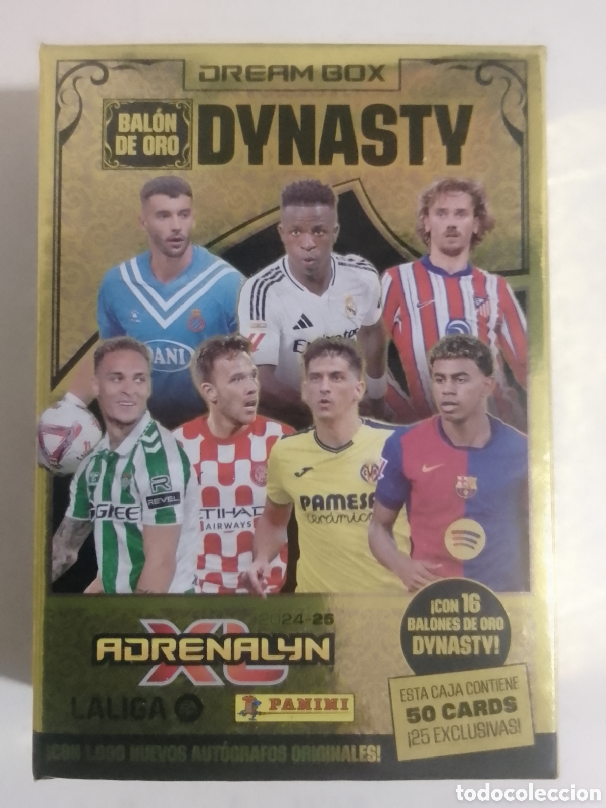 Cromos de F&uacute;tbol: Caja vac&iacute;a Adrenalyn 2024-25 DYNASTY.