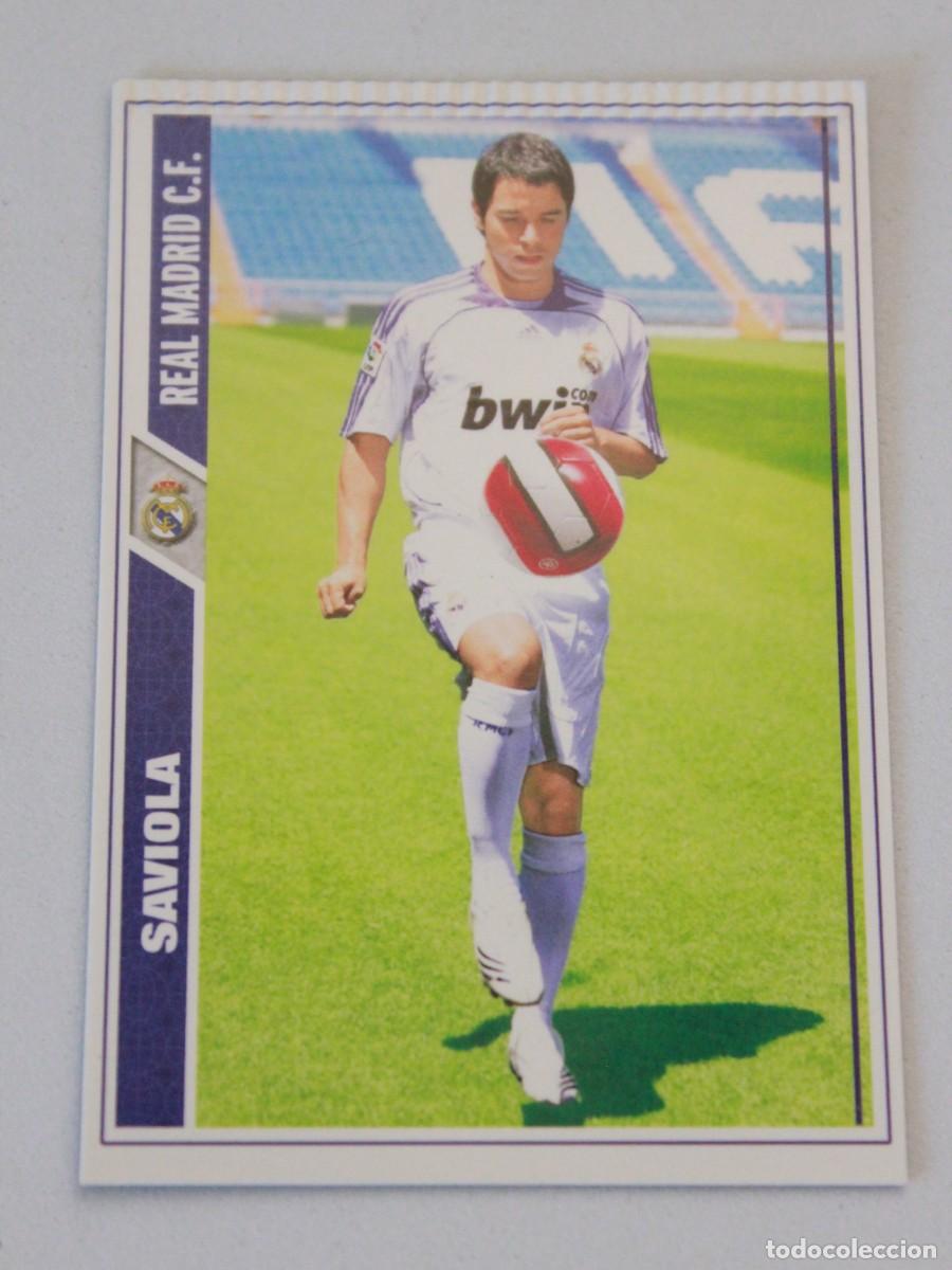 Cromos de F&uacute;tbol: Saviola Real Madrid CF Ediciones Este 2007-2008 (con fallo de fabricaci&oacute;n &uacute;nico)