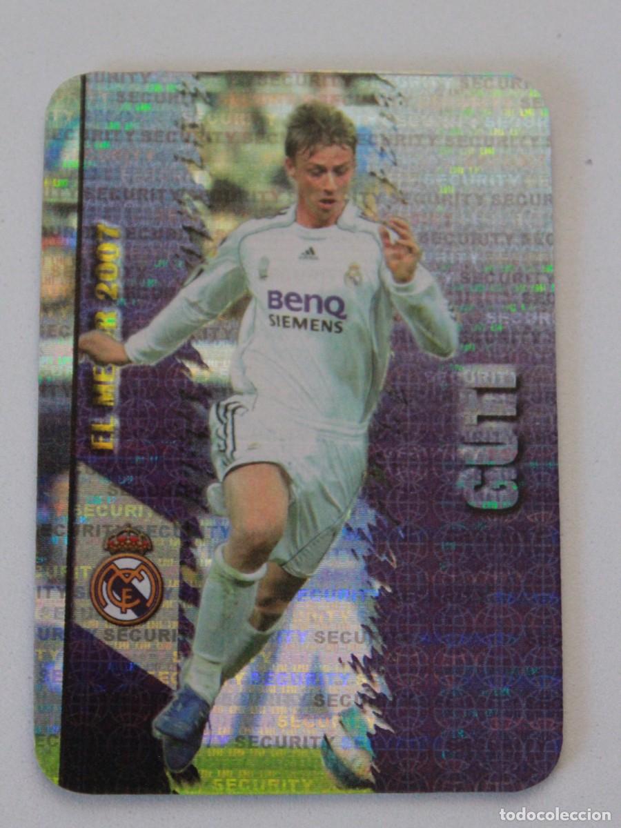 Cromos de F&uacute;tbol: Guti El Mejor 2007 Real Madrid CF Tarjeta Especial Hologr&aacute;fica