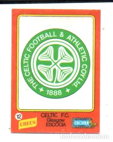 Cromos de F&uacute;tbol: CROMO CRECS - CROPAN, N&ordm; 12 CELTIC F.C. GLASGOW - ESCOCIA.