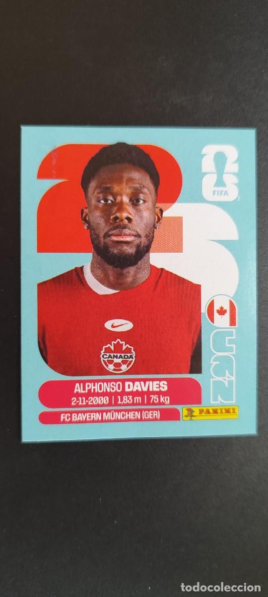 Cromos de F&uacute;tbol: FIFA WORLD CUP 2026 STICKER ALPHONSO DAVIES CANADA # CAN3 PANINI