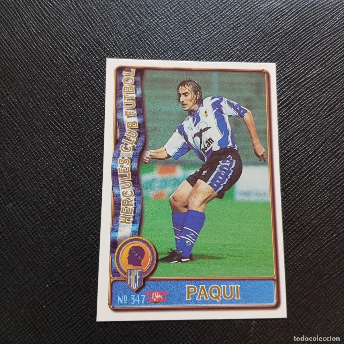 Cromos de F&uacute;tbol: 347 PAQUI HERCULES MUNDICROMO 1996 1997 CROMO FUTBOL LIGA 96 97 - A207 PG405 ULTIMA HORA