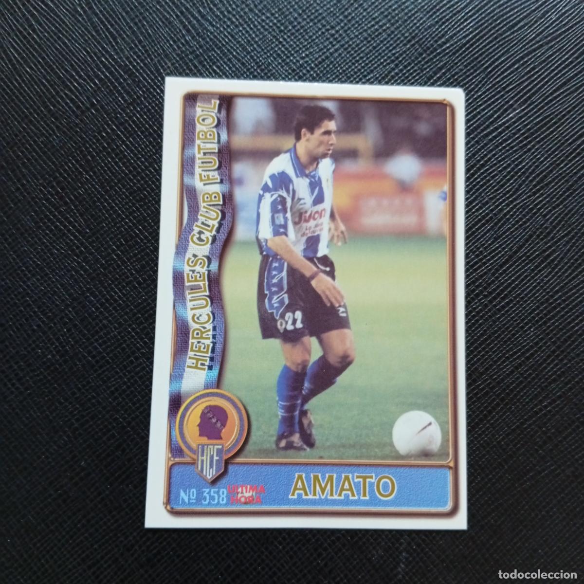 Cromos de F&uacute;tbol: 358 AMATO HERCULES MUNDICROMO 1996 1997 CROMO FUTBOL LIGA 96 97 - A207 PG437 ULTIMA HORA