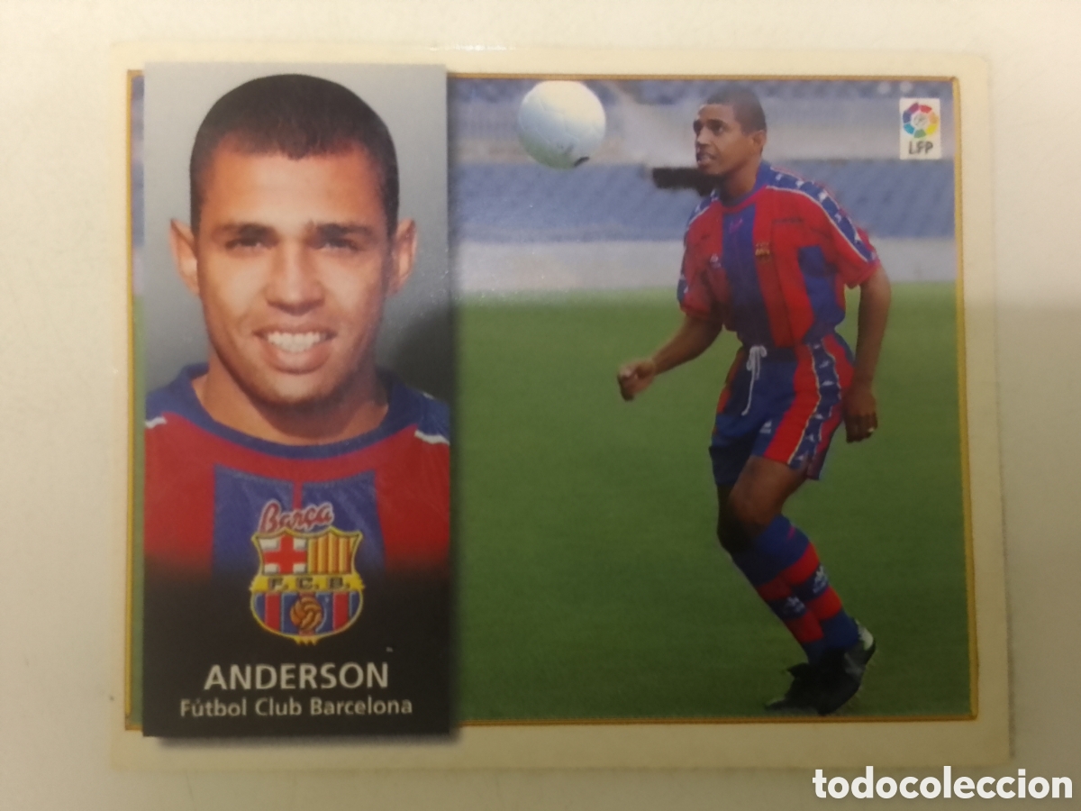 Cromos de F&uacute;tbol: Colecciones Este 98-99 Anderson &bull; Barcelona.