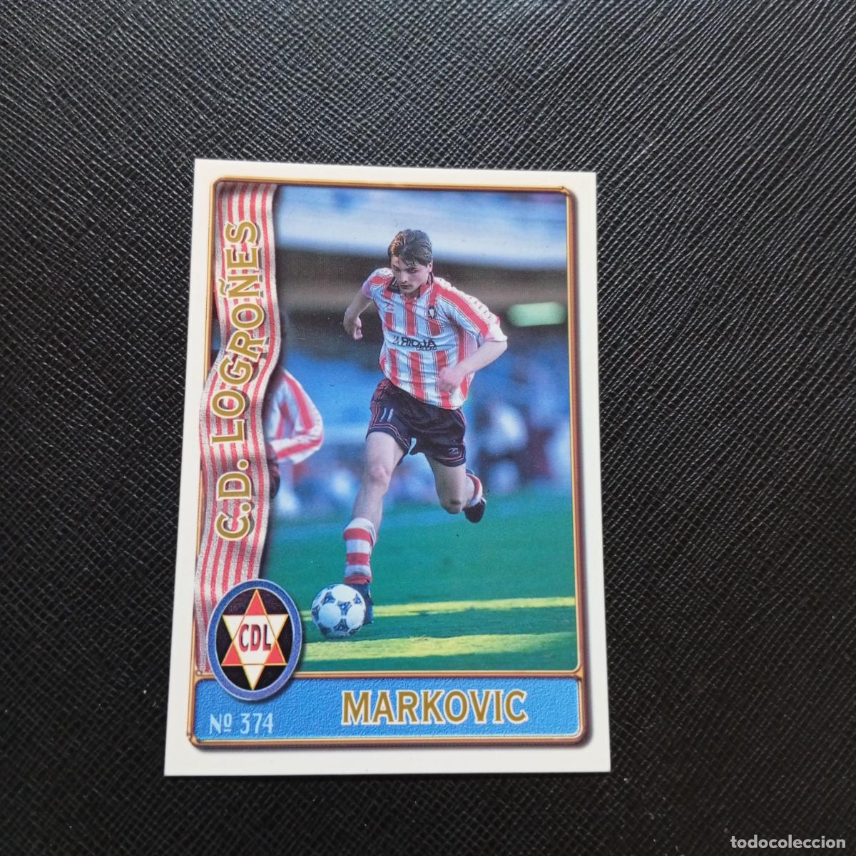 Cromos de F&uacute;tbol: 374 MARKOVIC LOGRO&Ntilde;ES MUNDICROMO 1996 1997 CROMO FUTBOL LIGA 96 97 - A151 PG172
