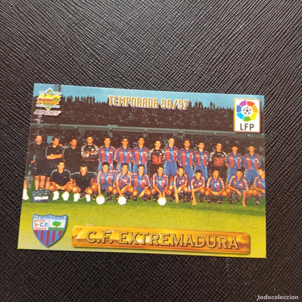 Cromos de F&uacute;tbol: 379 PLANTILLA EXTREMADURA MUNDICROMO 1996 1997 CROMO FUTBOL LIGA 96 97 - A151 PG172