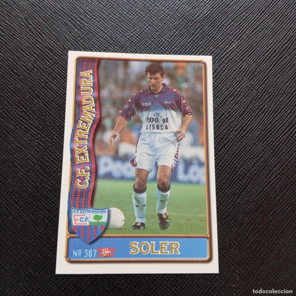 Cromos de F&uacute;tbol: 387 SOLER EXTREMADURA MUNDICROMO 1996 1997 CROMO FUTBOL LIGA 96 97 - A151 PG190 ULTIMA HORA