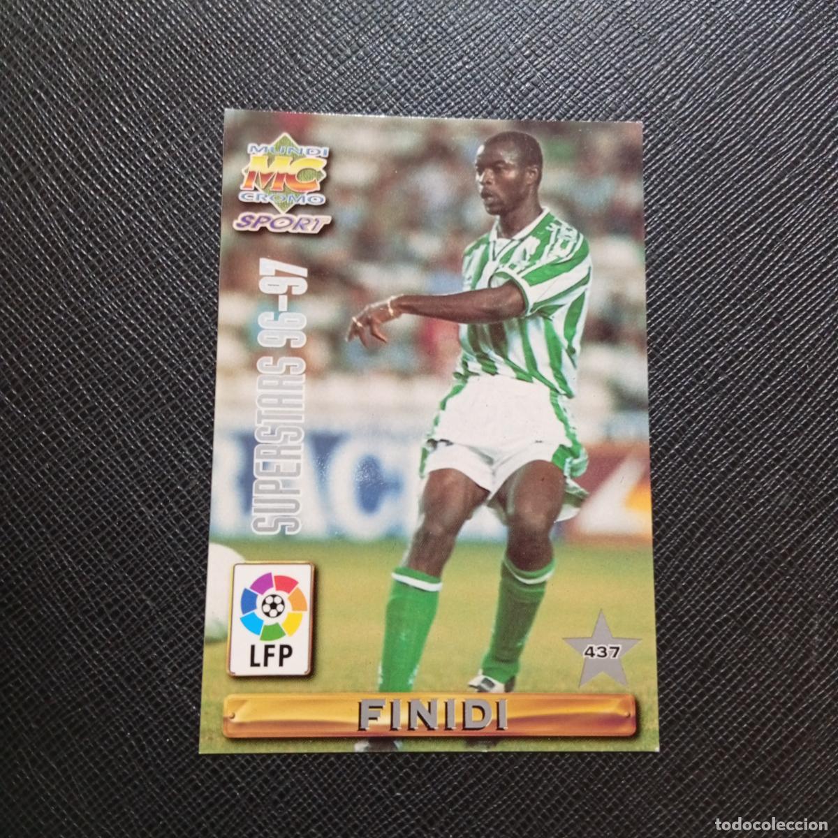 Cromos de F&uacute;tbol: 437 FINIDI JARNI REAL BETIS MUNDICROMO 1996 1997 CROMO FUTBOL LIGA 96 97 - A151 PG253