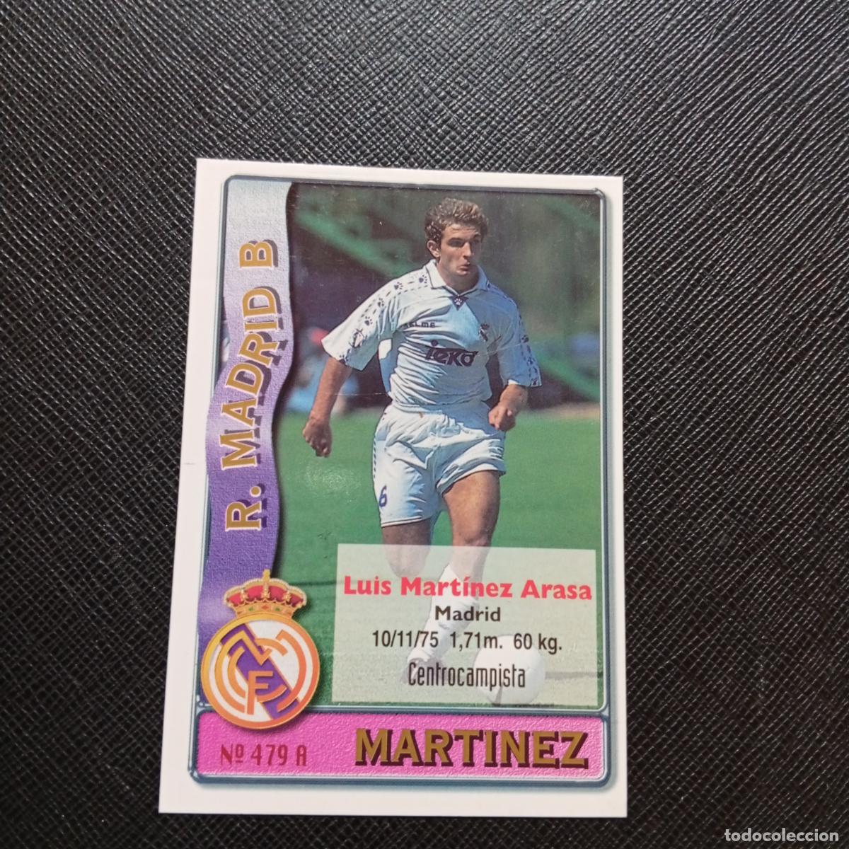 Cromos de F&uacute;tbol: 479 MARTINEZ JUNIOR REAL MADRID MUNDICROMO 1996 1997 CROMO FUTBOL LIGA 96 97 - A151 PG262