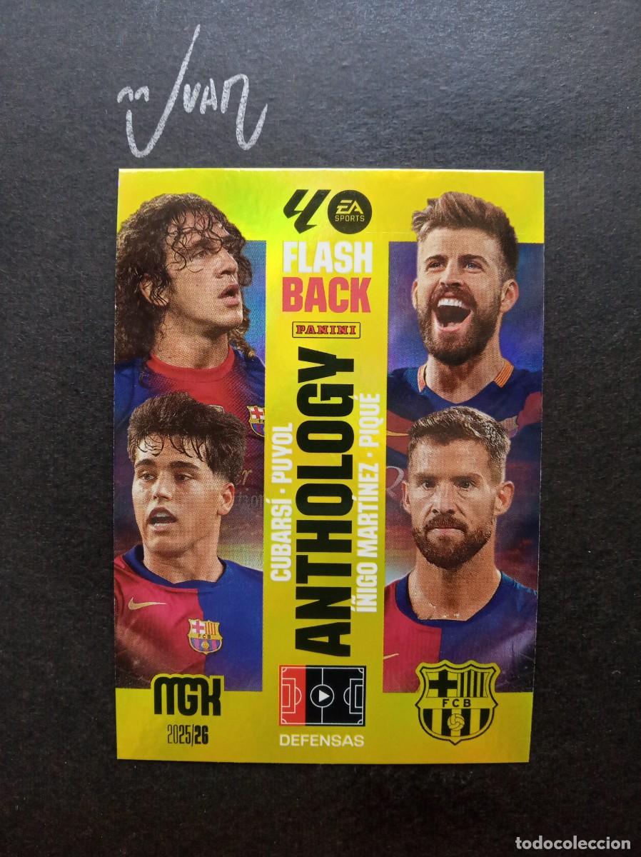 Cromos de F&uacute;tbol: N&deg;439 Flashback Anthology Cubarsi-Puyol-I&ntilde;igo Mart&iacute;nez-Pique Megacracks 25/26