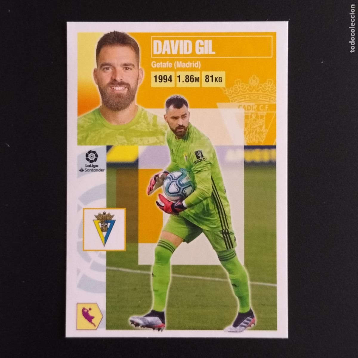 Cromos de F&uacute;tbol: N&ordm; 3 DAVID GIL CADIZ CROMOS LALIGA SANTANDER ESTE 2020 2021 20 21 LIGA PANINI