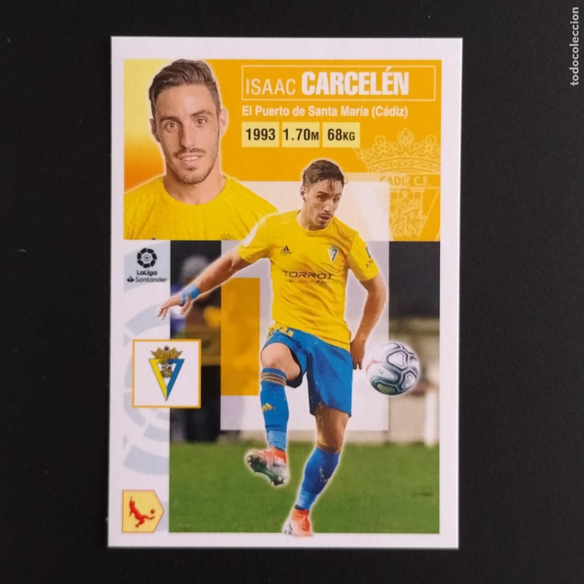 Cromos de F&uacute;tbol: N&ordm; 4 CARCELEN CADIZ CROMOS LALIGA SANTANDER ESTE 2020 2021 20 21 LIGA PANINI
