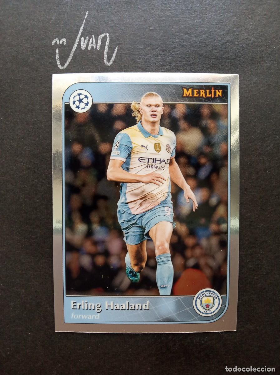 Cromos de F&uacute;tbol: N&ordm; 73 Erling Haaland Manchester City Merlin Chrome 24 25