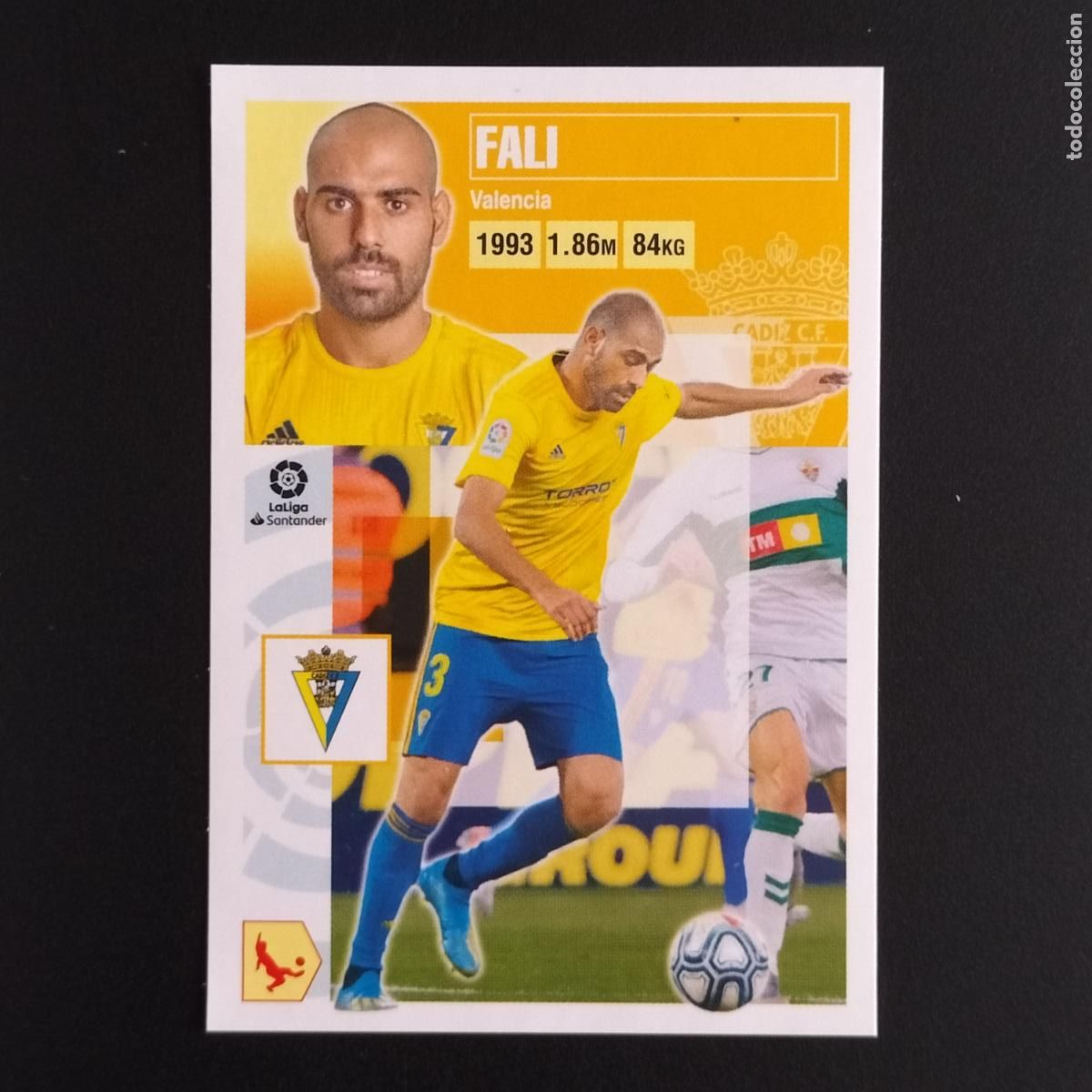 Cromos de F&uacute;tbol: N&ordm; 6 FALI CADIZ CROMOS LALIGA SANTANDER ESTE 2020 2021 20 21 LIGA PANINI