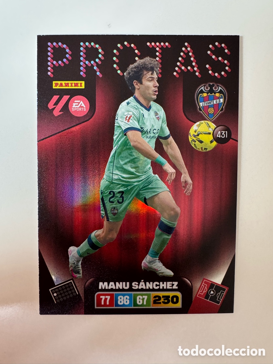 Cromos de F&uacute;tbol: PANINI ADRENALYN XL LIGA 2025-2026 25-26 &ndash; PROTAS &ndash; Manu S&aacute;nchez Levante UD N&ordm; 431