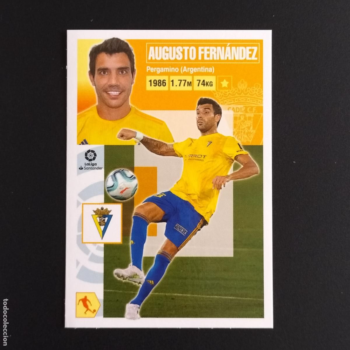 Cromos de F&uacute;tbol: N&ordm; 14 AUGUSTO FERNANDEZ CADIZ CROMOS LALIGA SANTANDER ESTE 2020 2021 20 21 LIGA PANINI