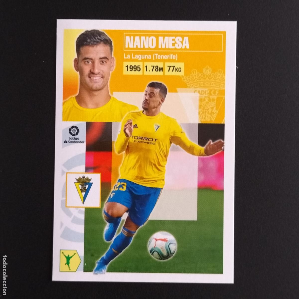 Cromos de F&uacute;tbol: N&ordm; 15 NANO MESA CADIZ CROMOS LALIGA SANTANDER ESTE 2020 2021 20 21 LIGA PANINI
