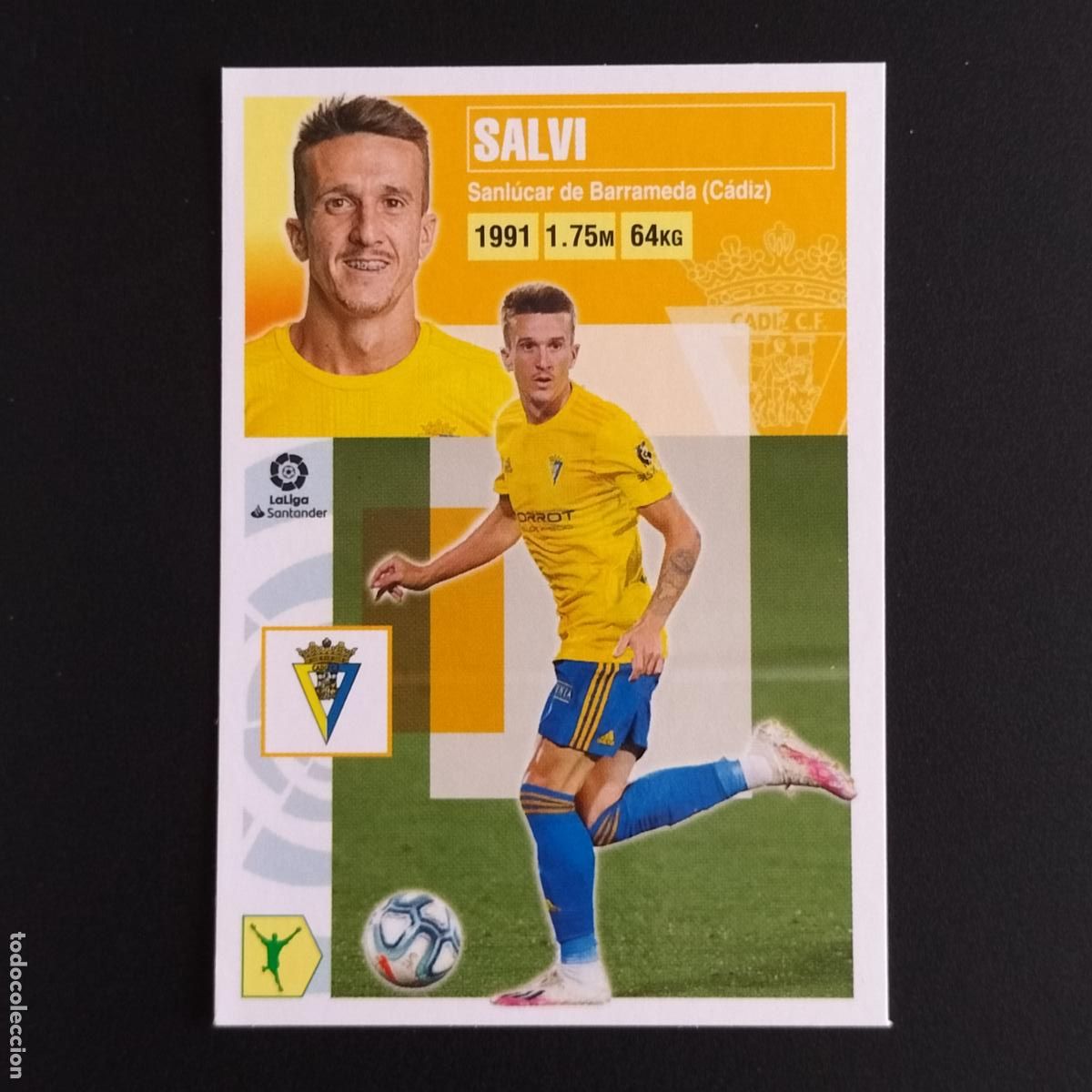 Cromos de F&uacute;tbol: N&ordm; 16 SALVI CADIZ CROMOS LALIGA SANTANDER ESTE 2020 2021 20 21 LIGA PANINI