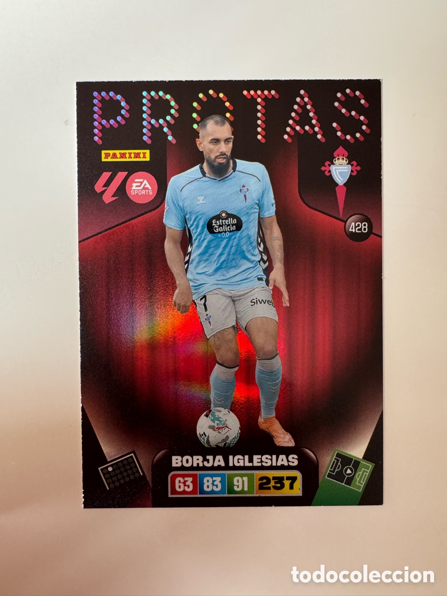 Cromos de F&uacute;tbol: PANINI ADRENALYN XL LIGA 2025-2026 25-26 &ndash; PROTAS &ndash; Borja Iglesias RC Celta de Vigo N&ordm; 428