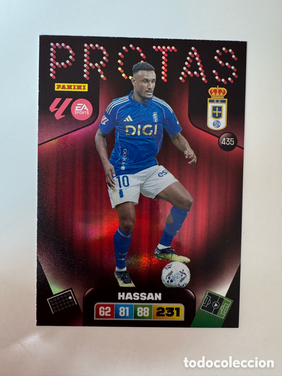 Cromos de F&uacute;tbol: PANINI ADRENALYN XL LIGA 2025-2026 25-26 &ndash; PROTAS &ndash; Haissem Hassan Real Oviedo N&ordm; 435