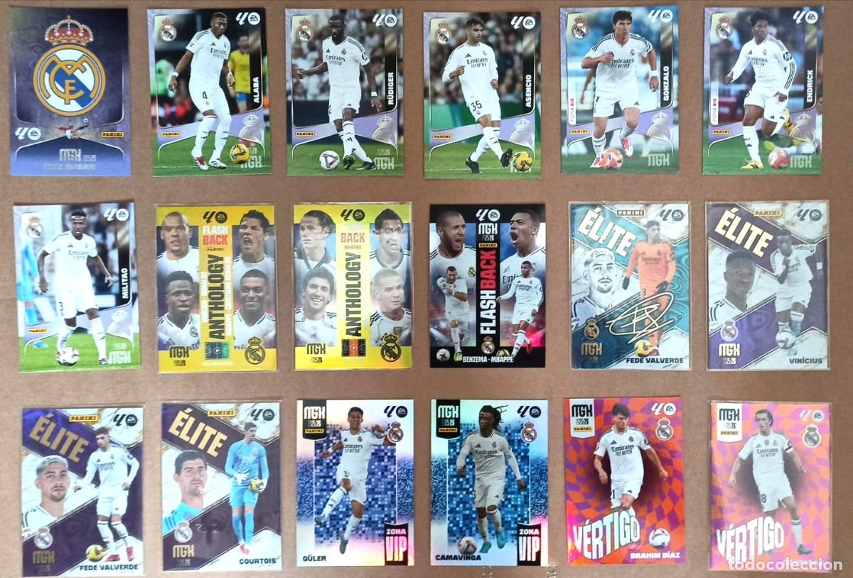 Football Stickers: PACK 18 CROMOS REAL MADRID MEGACRACKS 25 26 2025 2026 CRISTIANO VINICIUS