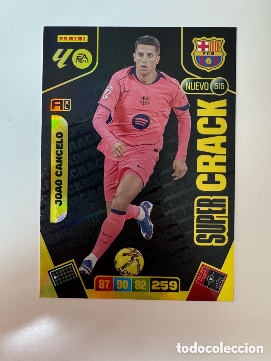 Cromos de F&uacute;tbol: PANINI ADRENALYN XL LIGA 2025-2026 25-26 &ndash; Nuevo SUPERCRACK &ndash; Jo&atilde;o Cancelo N&ordm; 515