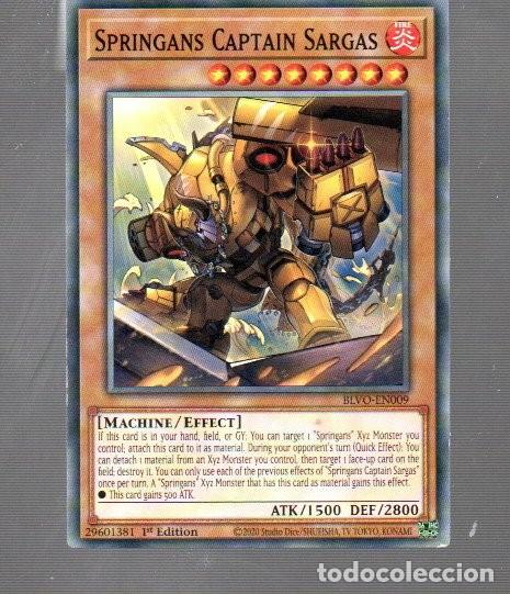Cromos de F&uacute;tbol: CROMO KONAMI YU-GI-OH SPRINGS CAPTAIN SARGAS N&ordm;009 DEL A&Ntilde;O 2020