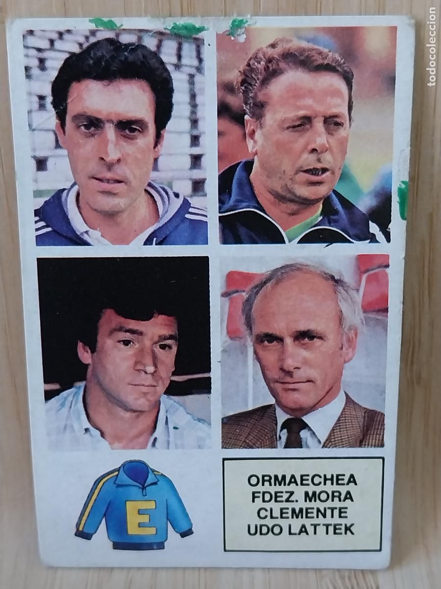 Cromos de F&uacute;tbol: ARBITROS ORMAECHEA MORA CLEMENTE LATTEK LIGA 1982 82 83 ED ESTE CROMO ORIGINAL