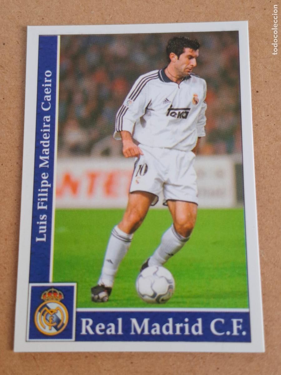 Figurine di Calcio: MUNDICROMO 2001 2002 01 02 - 18 FIGO - REAL MADRID