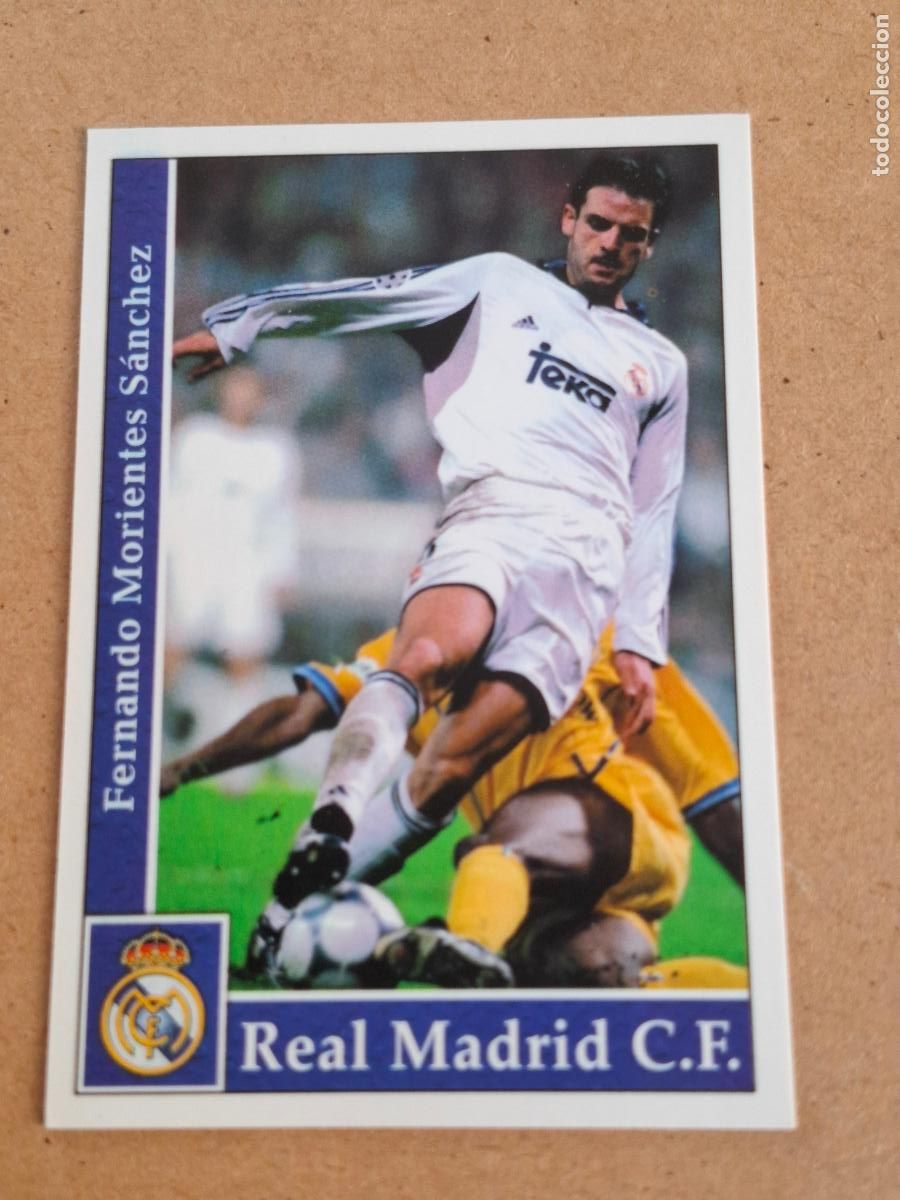 Figurine di Calcio: MUNDICROMO 2001 2002 01 02 - 19 MORIENTES - REAL MADRID