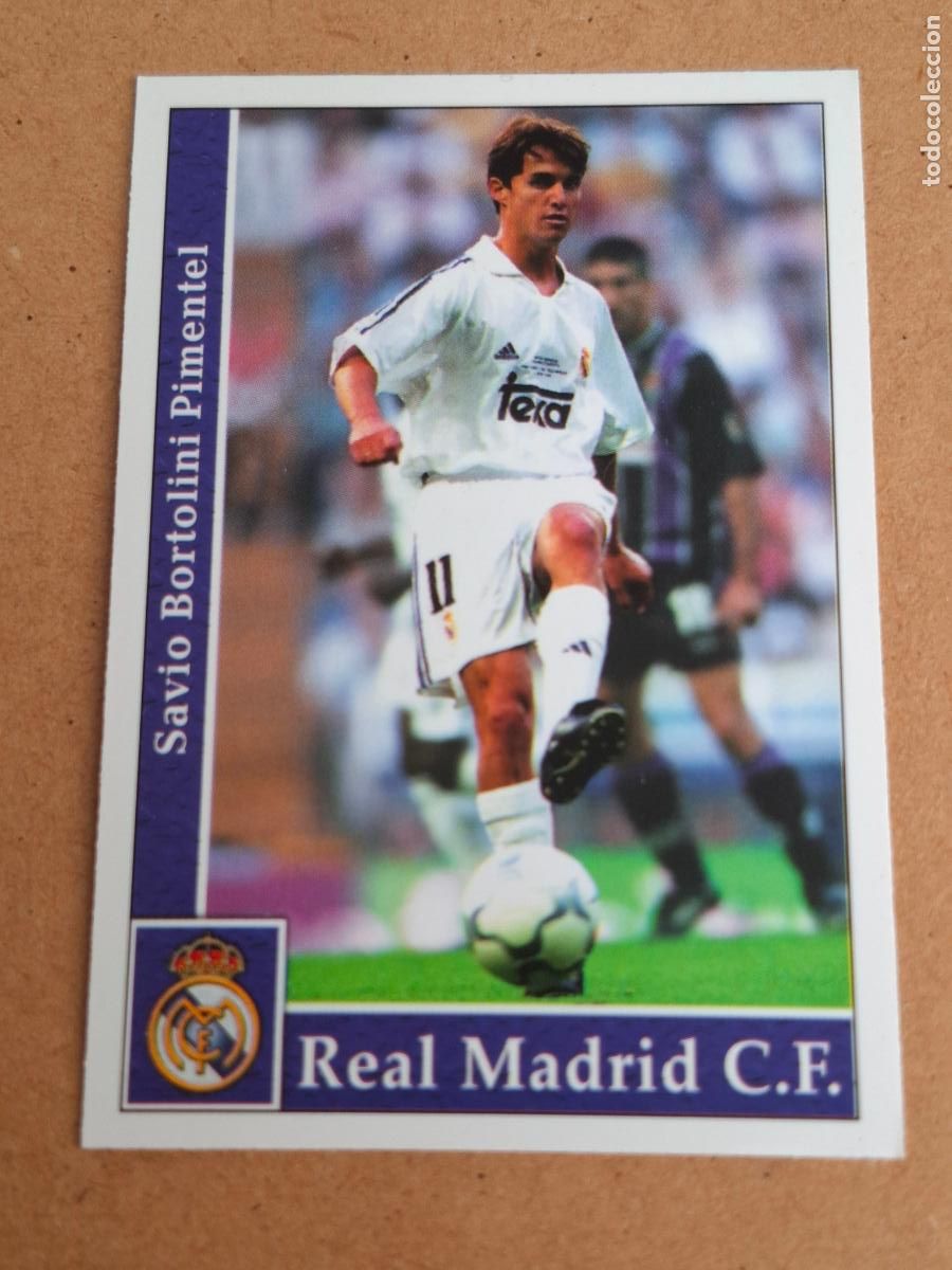 Cromos de F&uacute;tbol: MUNDICROMO 2001 2002 01 02 - 20 SAVIO - REAL MADRID