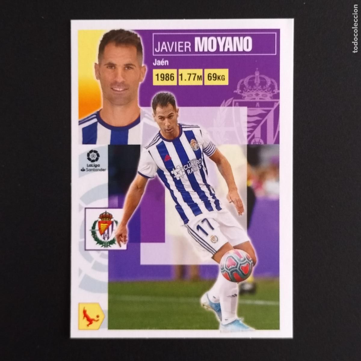 Cromos de F&uacute;tbol: N&ordm; 4 A MOYANO VALLADOLID CROMOS LALIGA SANTANDER ESTE 2020 2021 20 21 LIGA PANINI
