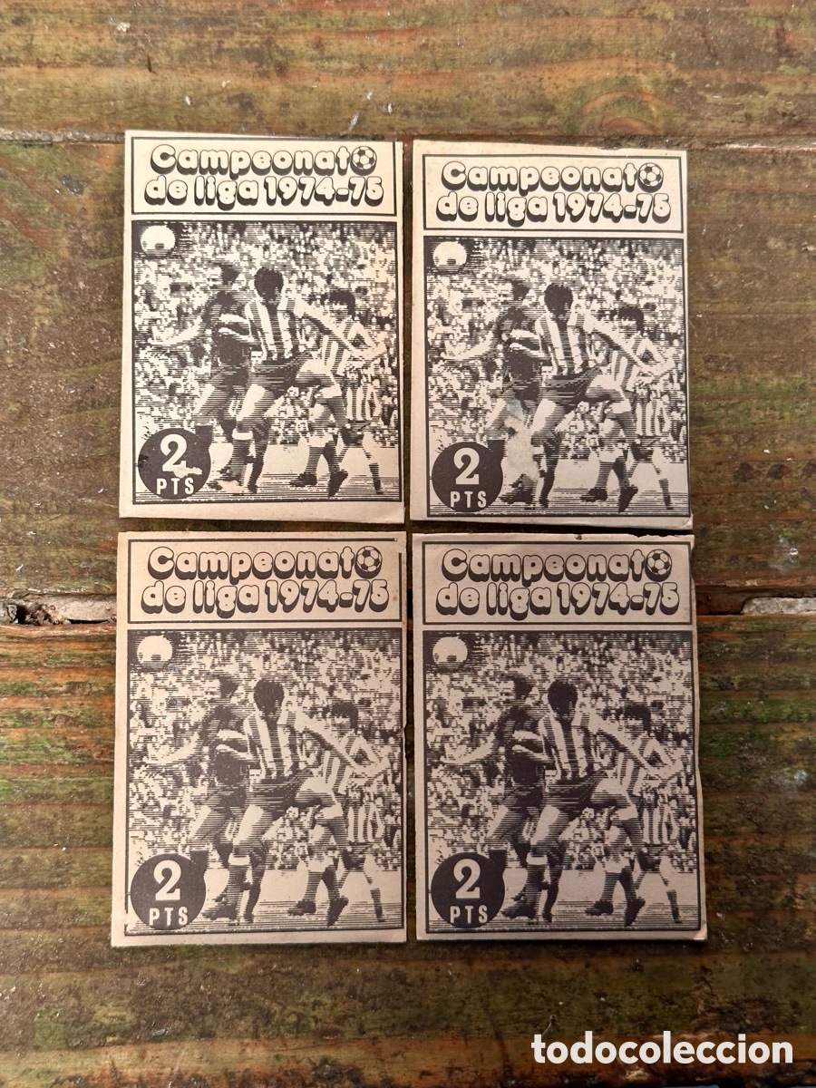 Cromos de F&uacute;tbol: LOTE 4 SOBRES DE CROMOS SIN ABRIR CAMPEONATO DE LA LIGA 1974 75. DISGRA. SIN ABRIR.