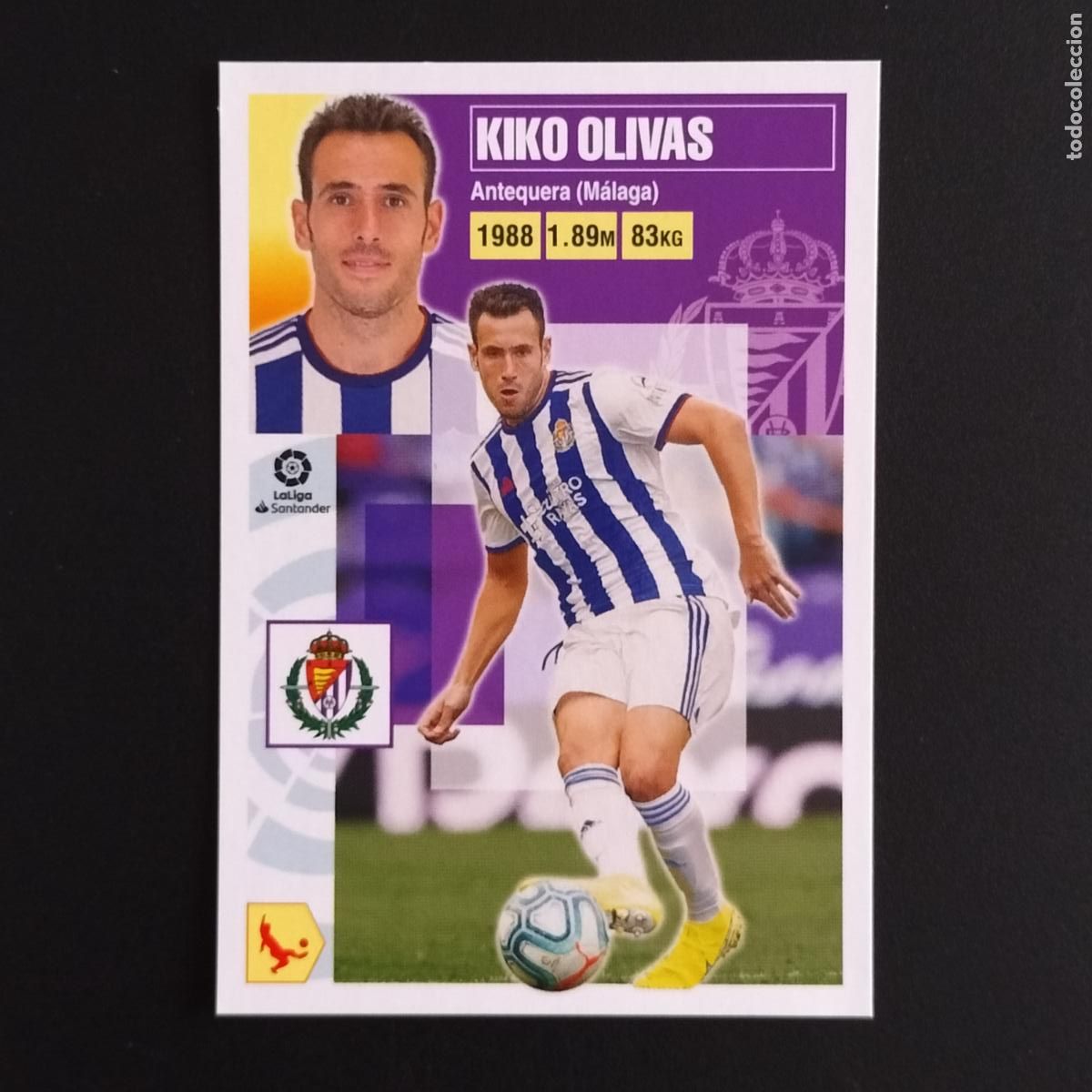 Cromos de F&uacute;tbol: N&ordm; 4 B KIKO OLIVAS VALLADOLID CROMOS LALIGA SANTANDER ESTE 2020 2021 20 21 LIGA PANINI