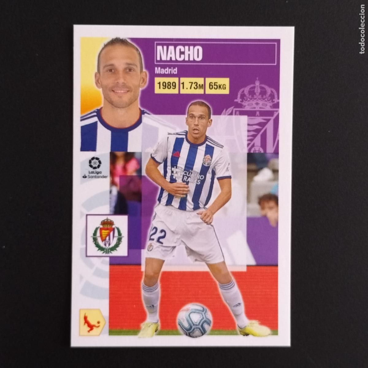 Cromos de F&uacute;tbol: N&ordm; 8 NACHO VALLADOLID CROMOS LALIGA SANTANDER ESTE 2020 2021 20 21 LIGA PANINI