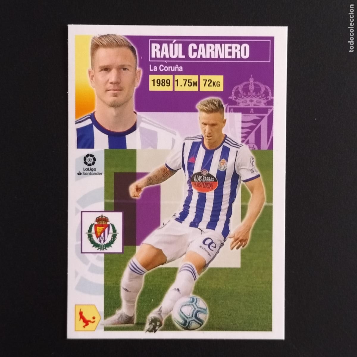 Cromos de F&uacute;tbol: N&ordm; 9 A RAUL CARNERO VALLADOLID CROMOS LALIGA SANTANDER ESTE 2020 2021 20 21 LIGA PANINI