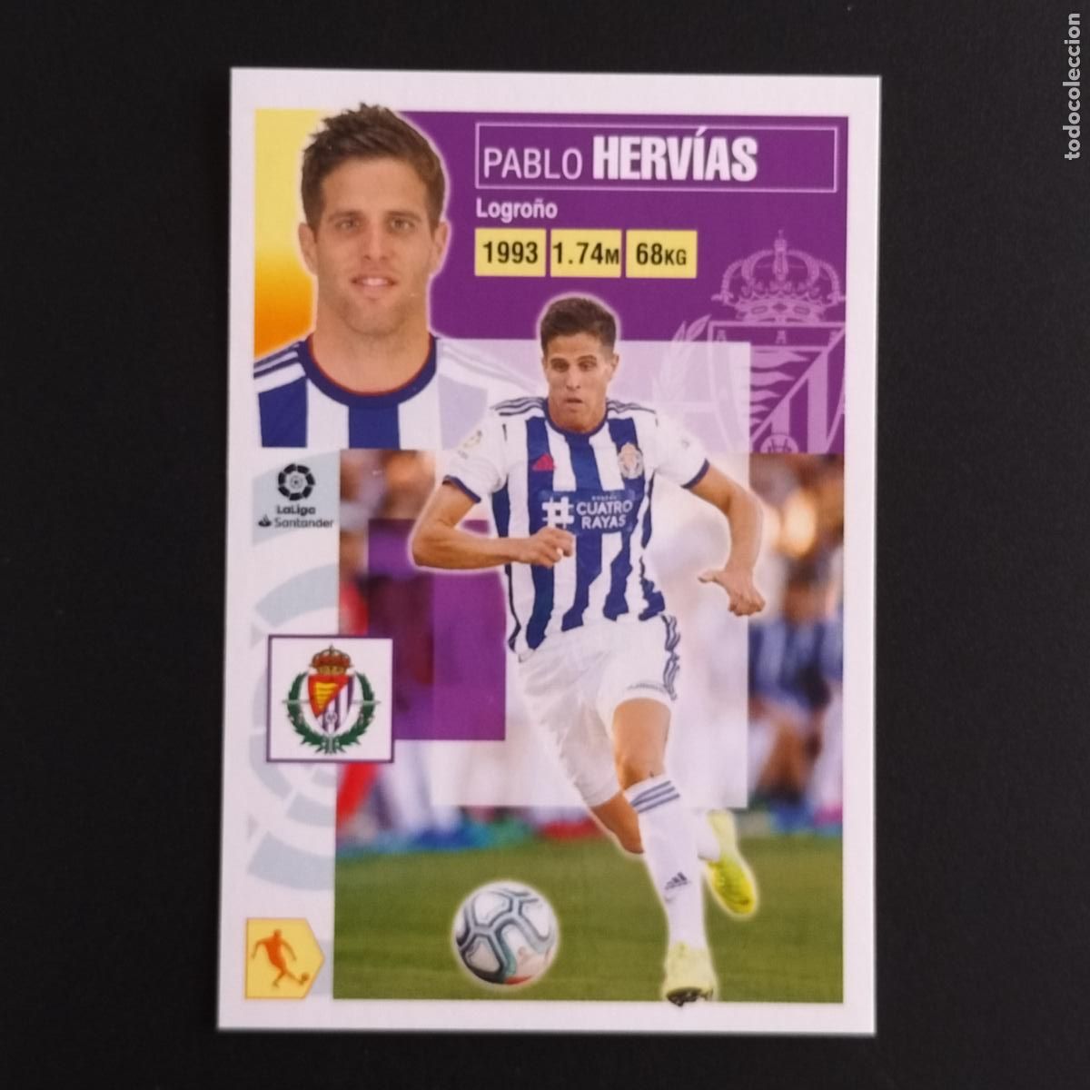 Football Stickers: N&ordm; 10 HERVIAS VALLADOLID CROMOS LALIGA SANTANDER ESTE 2020 2021 20 21 LIGA PANINI