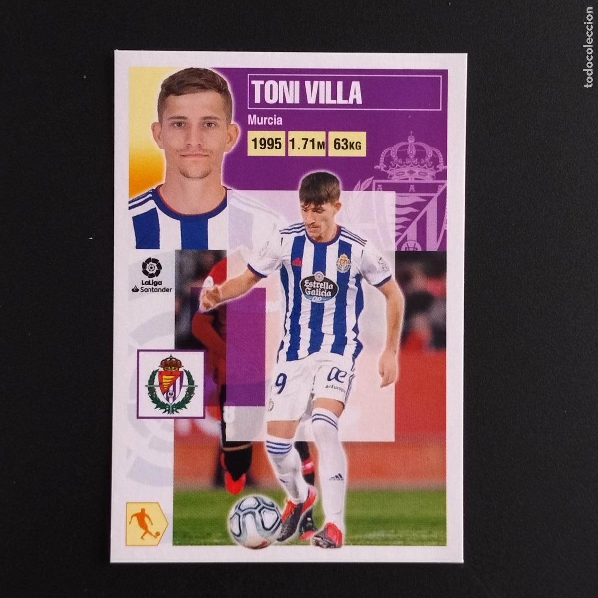 Cromos de F&uacute;tbol: N&ordm; 13 TONI VILLA VALLADOLID CROMOS LALIGA SANTANDER ESTE 2020 2021 20 21 LIGA PANINI